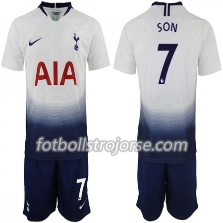 Tottenham Hotspur Matchtröjor Son 7 Barn Hemma Fotbollströja 2018-2019 Tottenham Hotspur Matchtröjor Son 7 Barn Hemma Fotbollströja 2018-2019